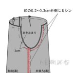ワイドパンツの縫い方3